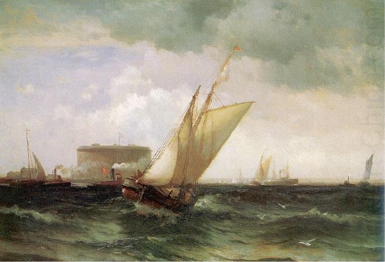 Moran, Edward Shipping in New York Harbor china oil painting image